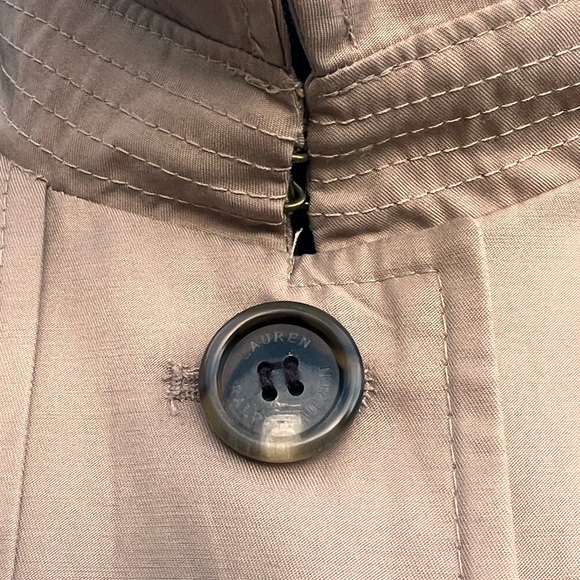 ❤️‍🔥LAUREN RALPH ❤️‍🔥LAUREN BEIGE TRENCH COAT SIZE X-LARGE - Picture 7 of 16